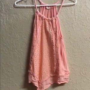 Coral tank top